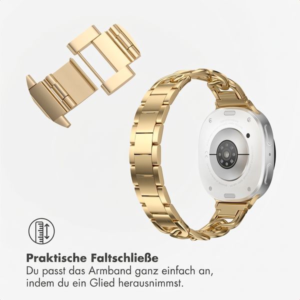 Selencia Chain Armband -   Universelle 18 mm Anschluss - Gold