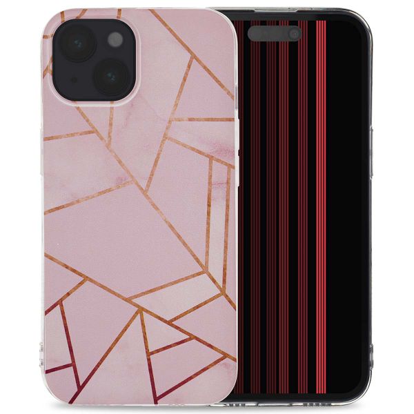 imoshion Design Hülle Apple iPhone 15 - Pink Graphic