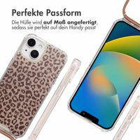 imoshion Design Hülle mit Band Apple iPhone 15 - Leopard Mood