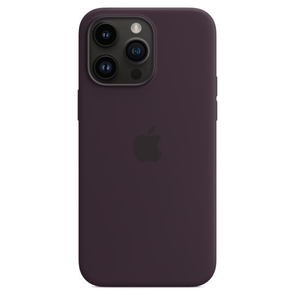 Apple Silikon-Case MagSafe für das iPhone 14 Pro Max - Elderberry