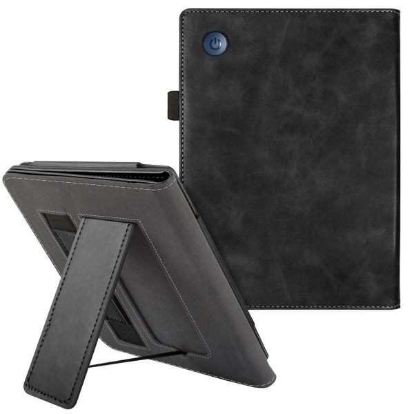 imoshion Klapphülle Sleepcover mit strap und stand für das Kobo Clara 2E / Tolino Shine 4 - Schwarz