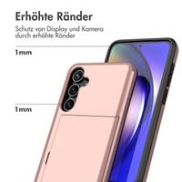 imoshion Backcover mit Kartenfach für das Samsung Galaxy A55 - Rose Gold