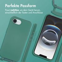 imoshion Color Backcover mit abnehmbarem Handykette und MagSafe Apple iPhone 16e - Dunkelgrün