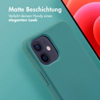 imoshion Color Backcover mit abnehmbarem Handykette und MagSafe Apple iPhone 12 (Pro) - Dunkelgrün