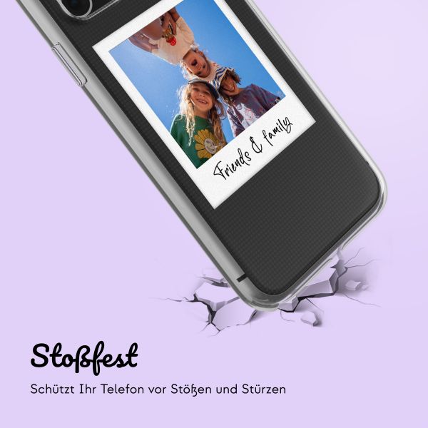 Personalisierte Hülle mit Polaroid iPhone SE (2022 / 2020) / 8 / 7 - Transparent