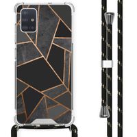 imoshion Design Hülle mit Band für das Samsung Galaxy A51 - Black Graphic