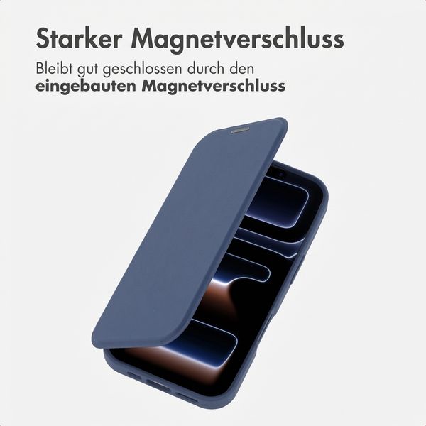 imoshion Transparente Bookcase mit MagSafe Apple iPhone 17 Pro - Blau