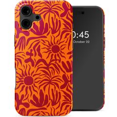 Selencia Vivid Tough Back Cover mit MagSafe für das iPhone 16 - Tropical Vibes Apricot