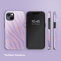 Selencia Vivid Rückabdeckung mit MagSafe Apple iPhone 13 - Zebra Light Pink Lilac