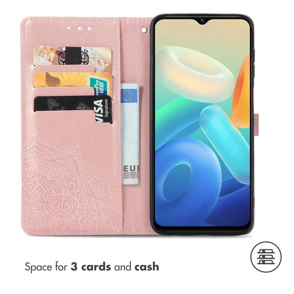 imoshion Mandala Klapphülle für das Oppo A77 - Rose Gold