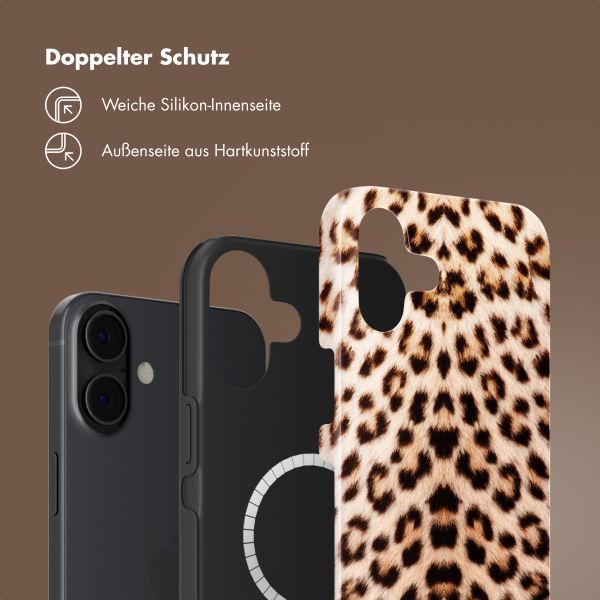 Selencia Vivid Tough Back Cover MagSafe für das iPhone 16 - Wild Leo