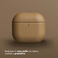 Accezz Echtleder Case  Apple Airpods 4 - Taupe
