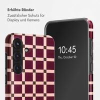 Selencia Vivid Rückabdeckung mit MagSafe Samsung Galaxy S25 - Check This Burgundy