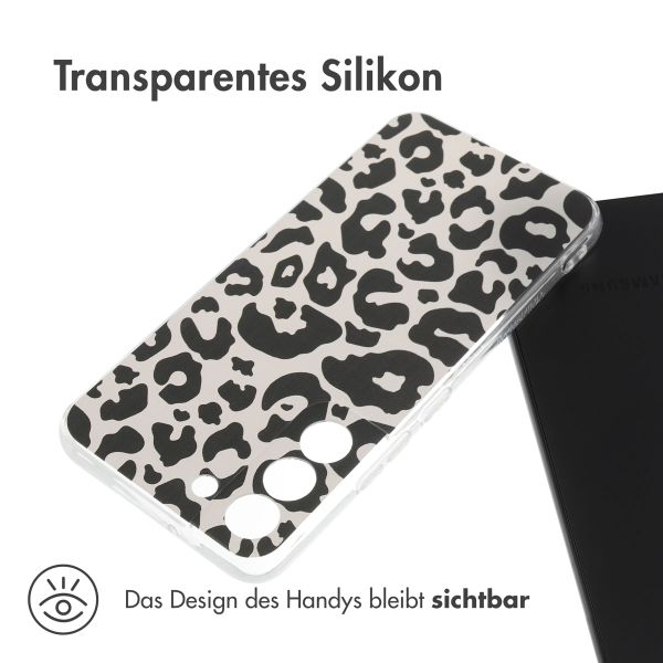imoshion Design Hülle Samsung Galaxy S22 - Leopard Transparent