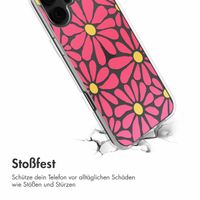 imoshion  Design Hülle für das iPhone 16 - Dusty Rose Flowers Connect