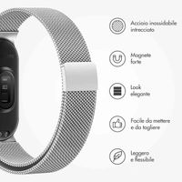 imoshion Magnetisches Milanaise Armband für das  Xiaomi Smart Band 8 / 9 - Silber