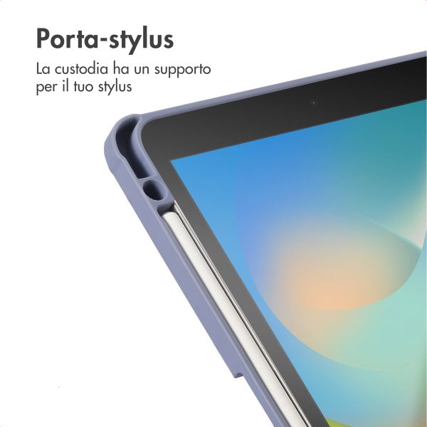 imoshion Origami Klapphülle Apple iPad 9 (2021) 10.2 Zoll / iPad 8 (2020) 10.2 Zoll / iPad 7 (2019) 10.2 Zoll - Lavender
