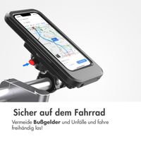 imoshion Handyhalterung für Fahrrad mit powerbank - spritzwassergeschützt – 5000 mAh – Schwarz