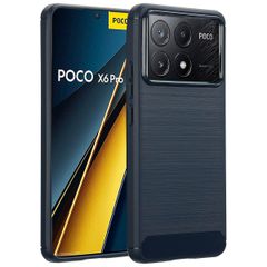 imoshion Brushed Back Cover Xiaomi Poco X6 Pro - Dunkelblau