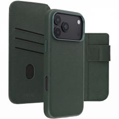Accezz 2-in-1 Klapphülle aus Leder mit MagSafe Apple iPhone 18 Pro / 17 Pro - Cedar Green