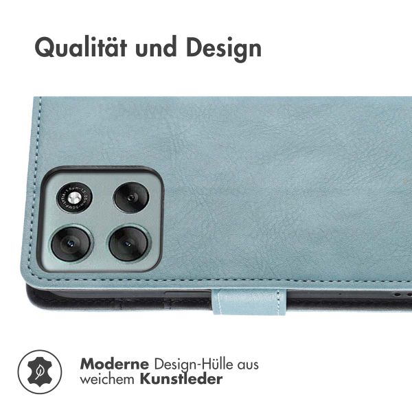 imoshion Luxuriöse Klapphülle Motorola Moto G56 - Hellblau