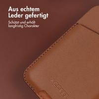 Accezz Leather Cardholder MagSafe - Kartenhalter mit MagSafe - Sienna Brown