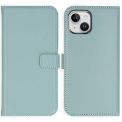Selencia Echtleder Klapphülle Apple iPhone 15 - Air Blue