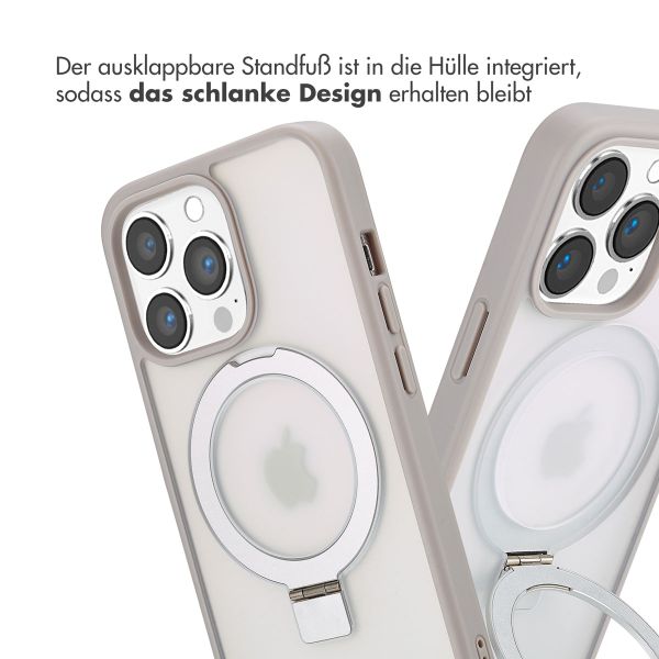 Accezz Ring Stand Backcover mit MagSafe Apple iPhone 13 Pro - Grau