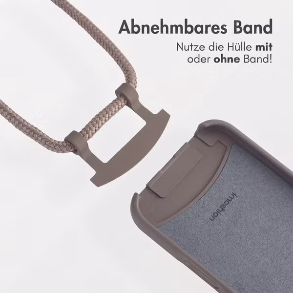 imoshion Color Backcover mit abnehmbarem Handykette und MagSafe Samsung Galaxy S26 - Black Coffee