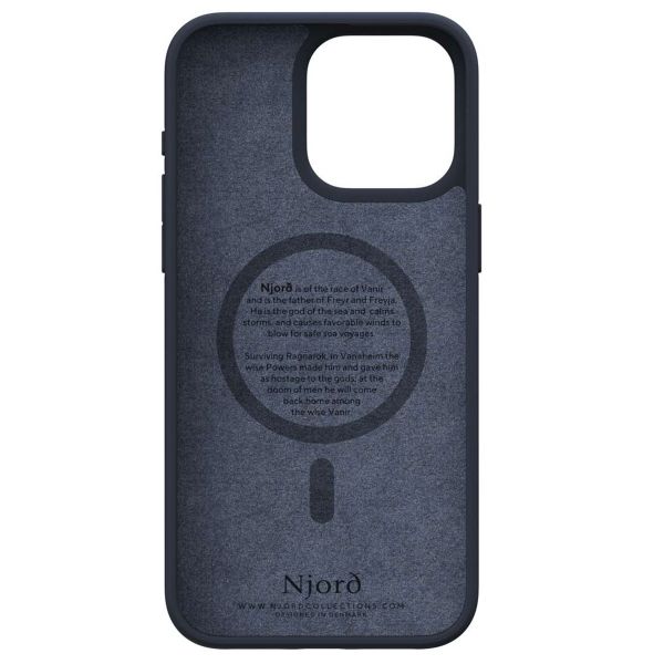 Njorð Collections Salmon Leather MagSafe Case für das iPhone 15 Pro Max - Black