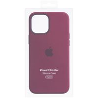 Apple Silikon-Case MagSafe Apple iPhone 12 Pro Max - Plum
