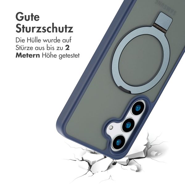Accezz Ring Stand Backcover mit MagSafe Samsung Galaxy S25 Plus - Blau