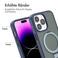 Accezz Ring Stand Backcover mit MagSafe iPhone 14 Pro Max - Blau