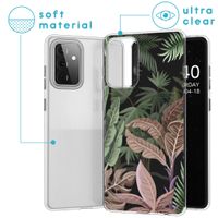 imoshion Design Hülle Samsung Galaxy A72 - Dschungel - Grün / Rosa