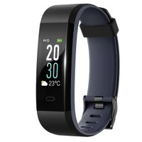 Lintelek Fit Activity Tracker - Schwarz / Grau