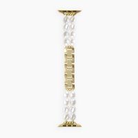 iDeal of Sweden Beaded Watch Band für Apple Watch | 38/40/41/42 mm - Classy White Pearl