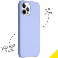 Accezz Liquid Silikoncase für das iPhone 12 Pro Max - Lila