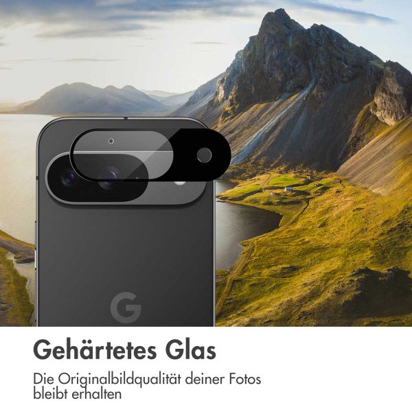 imoshion Kameraprotektor aus Glas 2er-Pack für das Google Pixel 9 - Schwarz