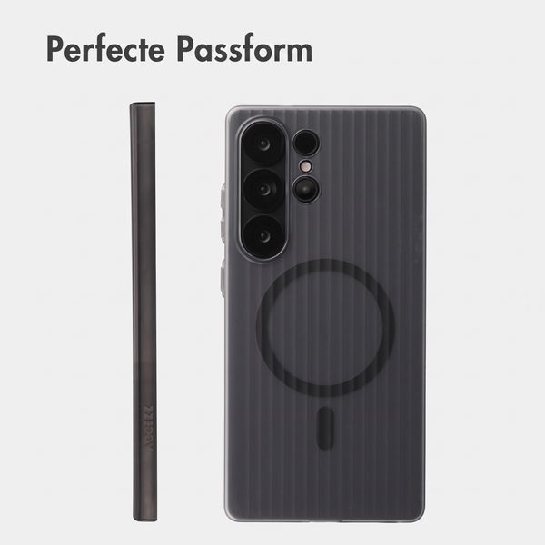 Accezz Lite Backcover mit MagSafe | Fluted | Samsung Galaxy S25 Ultra - Grau