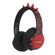 imoshion Kids Dino Bluetooth-Kopfhörer - Kinderkopfhörer mit Dezibelbegrenzer - Drahtloser Kopfhörer + AUX-Kabel - Black / Red