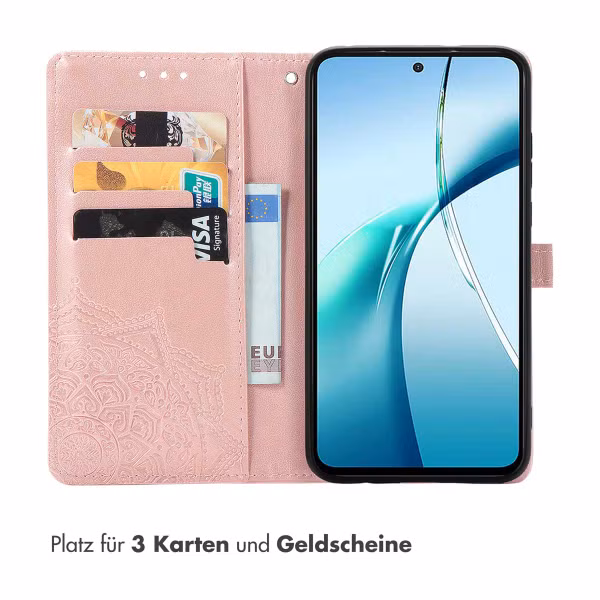 imoshion Mandala Klapphülle Oppo A5 5G (2025) - Rosé gold