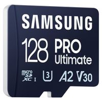 Samsung PRO Ultimate microSD - 128GB - Inklusive SD-Adapter - UHS-I/U3/Full HD/4K UHD