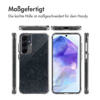 imoshion Glitzer Back Cover für das Samsung Galaxy A55 - Silber