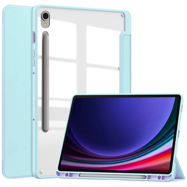 imoshion Trifold Hardcase Klapphülle Samsung Galaxy Tab S9 11.0 Zoll - Hellblau