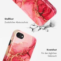 Selencia Vivid Tough Back Cover für das iPhone SE (2022 / 2020) / 8 / 7 - Rosy Marble