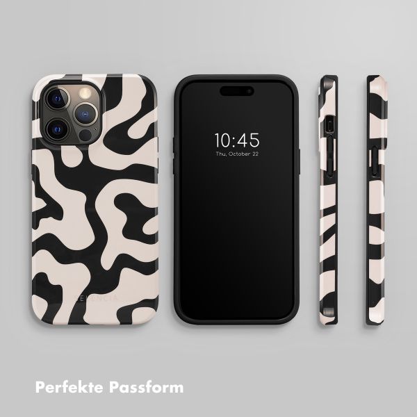 Selencia Vivid Tough Back Cover für das iPhone 14 Pro Max - Art Wave Black