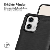imoshion Brushed Back Cover Motorola Moto G73 - Schwarz
