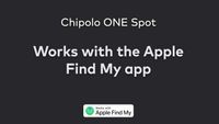 Chipolo ONE Spot – Bluetooth-Tracker für iOS – 4 Pack – Schwarz