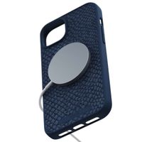 Njorð Collections Salmon Leather MagSafe Case für das iPhone 15 Plus - Blue