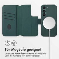 Accezz 2-in-1 Klapphülle aus Leder mit MagSafe Samsung Galaxy S23 - Cedar Green